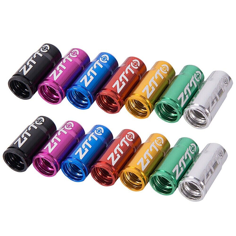 2x Bike Tube Aluminum Valve Caps MTB Road Bicycle Presta Tire Dust Cover