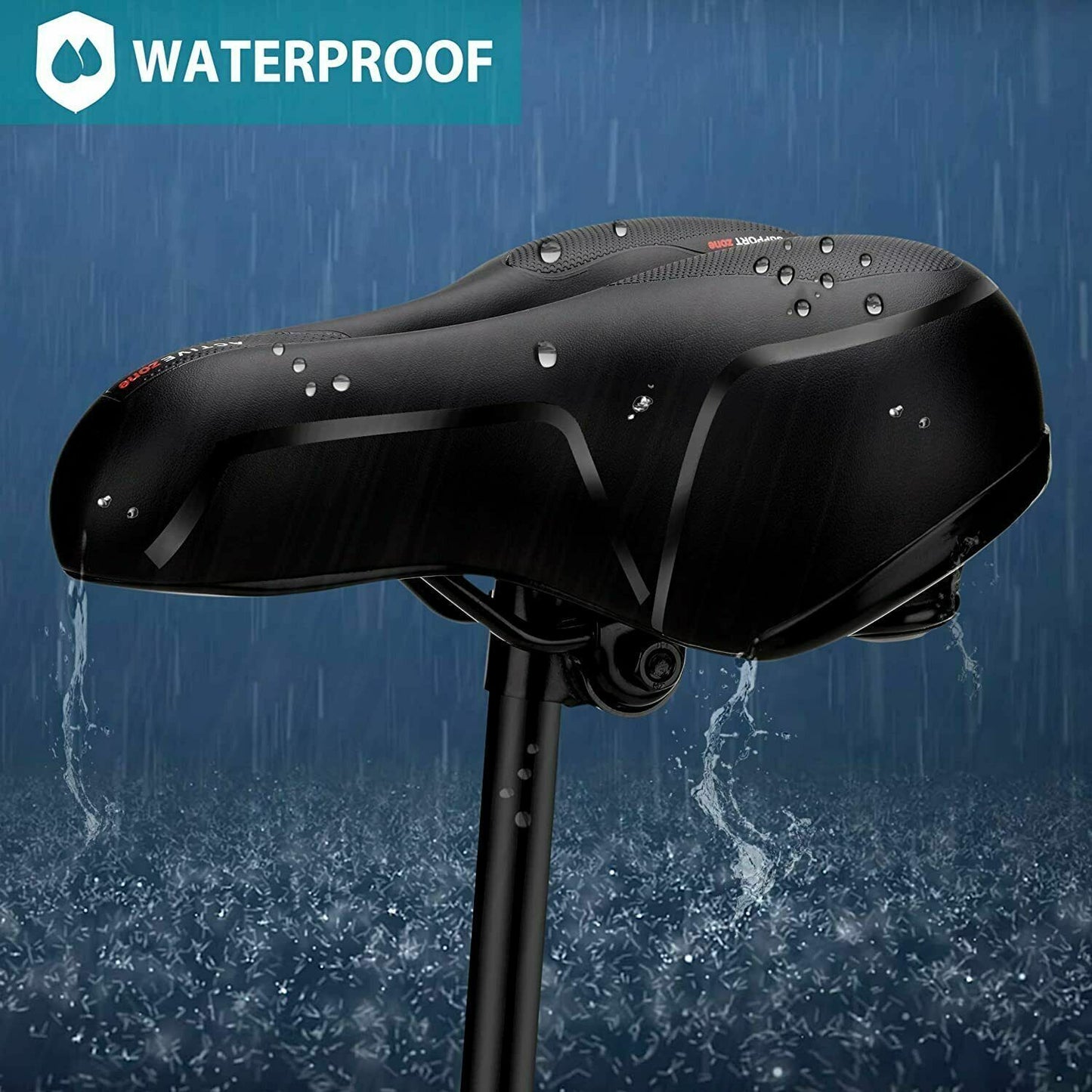 Wide Comfort Gel Suspension Saddle