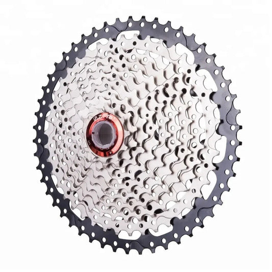 10-Speed Cassette 11-50T - Silver/Black MTB Mountain Bike Freewheel