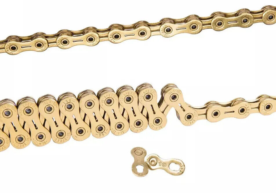 10 Speed Bicycle Chain Gold Road Mtb Mountain Bike Ultralight Chain