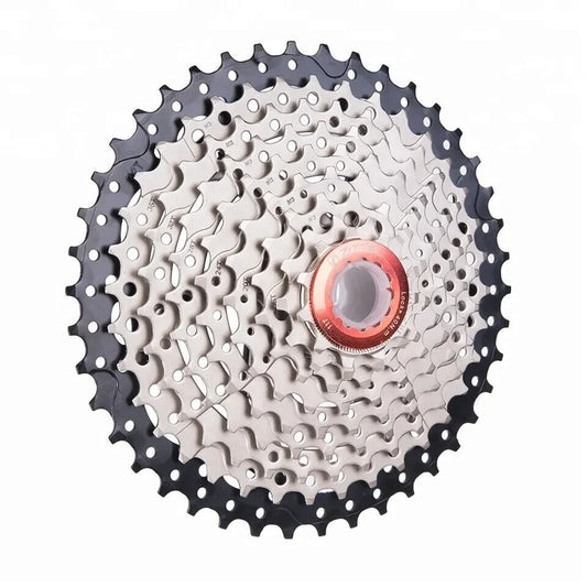 9 Speed Cassette 11-42T Silver Black Mtb Mountain Bike