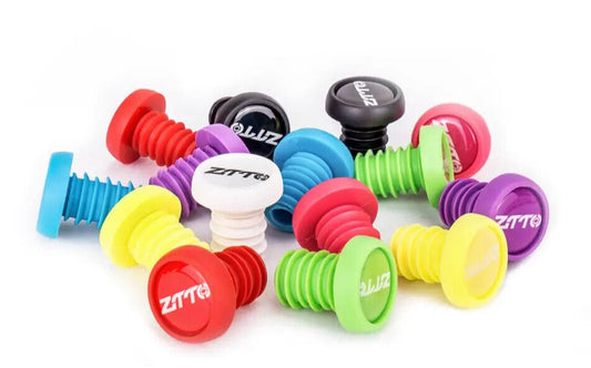 Premium Bicycle Silicone Handlebar End Plugs - Durable Rubber Bar Caps