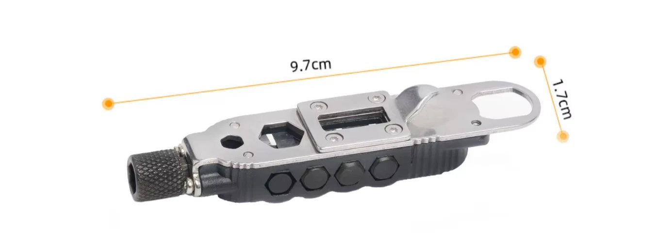 Keychain Multitool - Portable EDC Screwdriver Bottle Opener Hex Wrench