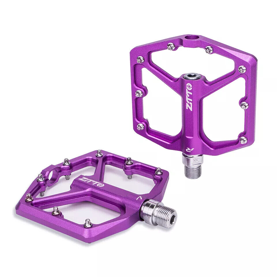 Purple best sale flat pedals